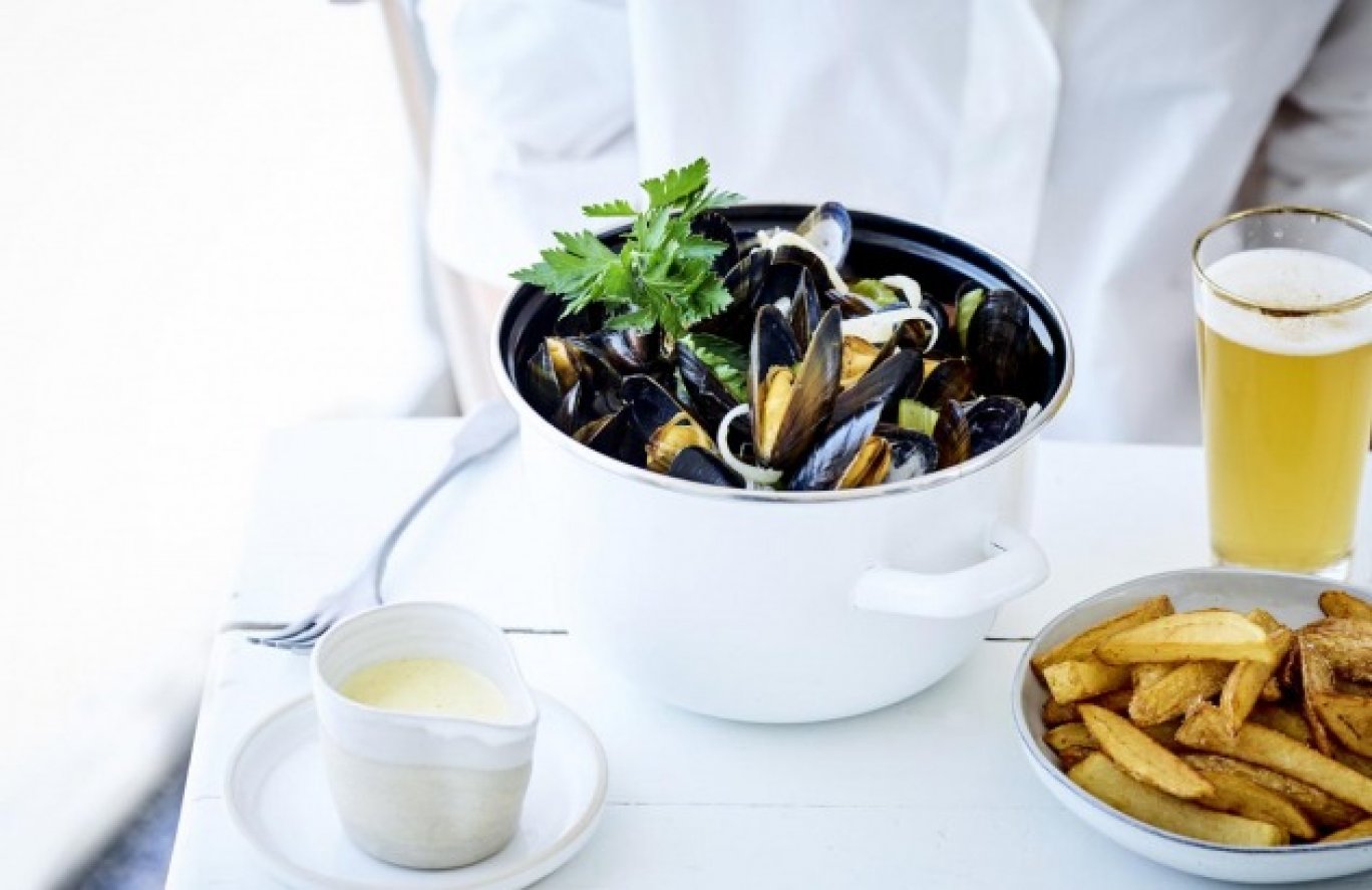 Cozze alla fiamminga (Mosselen op Vlaamse wijze)